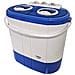 Briebe Wm1140 Mini Lavatrice Portatile Camping 3kg Lavati, 1kg Centrifuga, 2 Scomparti 190 W Bianco/blu - Foto miniatura 1