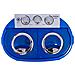 Briebe Wm1140 Mini Lavatrice Portatile Camping 3kg Lavati, 1kg Centrifuga, 2 Scomparti 190 W Bianco/blu - Foto miniatura 4