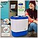 Wm1140 Mini Lavatrice Portatile Camping 3kg Lavati, 1kg Centrifuga, 2 Scomparti 190 W Bianco /blu - Foto miniatura 12