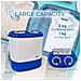 Wm1140 Mini Lavatrice Portatile Camping 3kg Lavati, 1kg Centrifuga, 2 Scomparti 190 W Bianco /blu - Foto miniatura 13