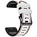 Cinturino In Silicone Bianco Per Garmin Fenix 8x 7 6x 6 5x 5 5s White 22 Mm - Foto miniatura 5