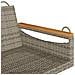 Panchina Dondolo Grigia 109x62x40 cm in Polyrattan - Foto miniatura 7