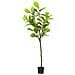 Albero di Ficus Artificiale 48 Foglie 165 cm Verde - Foto miniatura 1