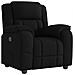 Poltrona Reclinabile In Tessuto Nero - Foto miniatura 2