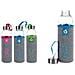 Set 3 Bottiglie Neopreno Cristal Con Etichette Messaggi 500 Ml - Foto miniatura 1