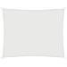 Parasole A Vela In Tessuto Oxford Rettangolare 3,5x4,5 M Bianco - Foto miniatura 1