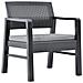 Lusso Casadino -  Set Salotto Da Giardino 3 Pz In Plastica Antracite - Foto miniatura 8