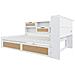 Divano Letto 140x200 Con Cassetto Letto Singolo Per Bambini , Bianco - Foto miniatura 4