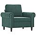 Poltroncina con Poggiapiedi Verde Scuro 60 cm in Velluto - Foto miniatura 4