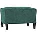 Poltroncina con Poggiapiedi Verde Scuro 60 cm in Velluto - Foto miniatura 5