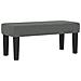 Letto con Box Spring e Materasso & Panca Grigio Scuro 90x200 cm Tessuto - Foto miniatura 7