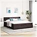 Struttura Letto Pouf con Materasso 160x200 cm in Tessuto - Foto miniatura 6
