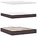 Struttura Letto Pouf con Materasso 160x200 cm in Tessuto - Foto miniatura 9
