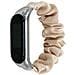 Cinturino Elastico Per Braccialetto Compatibile Con Xiaomi Mi Band 8 - Design Scrunchie Apricot - Foto miniatura 1