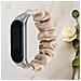 Cinturino Elastico Per Braccialetto Compatibile Con Xiaomi Mi Band 8 - Design Scrunchie Apricot - Foto miniatura 5