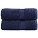 Asciugamani Ospiti SOLUND 2 pz Blu Navy 30x50 cm 600gsm - Foto miniatura 1