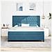 Letto a molle con materasso Blu scuro 180 x 200 cm Velluto - Foto miniatura 5