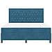 Letto a molle con materasso Blu scuro 180 x 200 cm Velluto - Foto miniatura 8