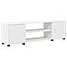 Set di mobile TV da 4 pezzi 4 pcs Bianco Legno multistrato - Foto miniatura 6