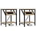 Mobiletti da Notte 2 pcs rovere sonoma 38 x 30 x 48 cm - Foto miniatura 1