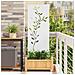 Pannello Decorativo da Giardino Bianco 50 x 140 cm - Foto miniatura 2