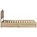 Letto con Contenitore con testiera Rovere Sonoma 75 x 190 cm - Foto miniatura 9