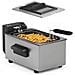 Fr-9338 Friggitrice Olio 3l Acciaio Inox 2000w Zona Fredda Professionale - Foto miniatura 4