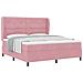 Letto a molle con materasso Rosa 200 x 180 cm Poliestere - Foto miniatura 1