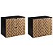 | Mobiletto 80 cm - Marron Mat - Mobili da bagno - Mobiletti - Piano di lavoro nero - Foto miniatura 7