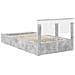 Struttura del letto con lo scaffale Grigio cemento 135 x 190 cm - Foto miniatura 9