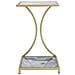Tavolino Vkh543-oro-metallo-40x35x60 Cm - Foto miniatura 2
