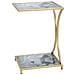 Tavolino Vkh543-oro-metallo-40x35x60 Cm - Foto miniatura 3