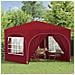 Tenda per feste a pop-up 290 x 290 x 245 cm Borgogna - Foto miniatura 3