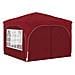 Tenda per feste a pop-up 290 x 290 x 245 cm Borgogna - Foto miniatura 5