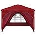 Tenda per feste a pop-up 290 x 290 x 245 cm Borgogna - Foto miniatura 7