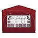 Tenda per feste a pop-up 290 x 290 x 245 cm Borgogna - Foto miniatura 8