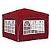 Tenda per feste a pop-up 290 x 290 x 245 cm Borgogna - Foto miniatura 9