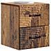 Mobiletto da notte a muro Legno antico 34,5 x 33 x 40 cm - Foto miniatura 2