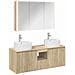 Set di Armadi da Bagno 4 pcs Rovere Sonoma Legno ingegnerizzato - Foto miniatura 1