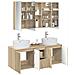 Set di Armadi da Bagno 4 pcs Rovere Sonoma Legno ingegnerizzato - Foto miniatura 3