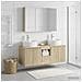 Set di Armadi da Bagno 4 pcs Rovere Sonoma Legno ingegnerizzato - Foto miniatura 4