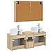 Set di Armadi da Bagno 4 pcs Rovere Sonoma Legno ingegnerizzato - Foto miniatura 8