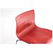 Sgabello Bar Hoover in Polipropilene I Sgabello Alto Design 4 Gambe in Metallo | Sedia Sgabello Impilabile con Schienale I Sgabello Bancone H 76 CM Rosso Base Cromata - Foto miniatura 5
