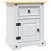 Comodino in Legno di Pino Messicano Corona Bianco 53x39x67 cm - Foto miniatura 1