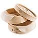 Bamboo Steamer 20 Cm (25 Centimetri Disponibile) E 2 Livelli Incl. 2 Panni Di Cotone - Cucina Tradizionale Per Il Riso Dim Sum Verdura Carne E Pesce Per 2 Persone - Foto miniatura 1