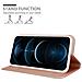 Custodia Compatibile Con Apple Iphone 12 Pro Max (6,7"" Zoll) In Classy Oro Rosa - Coperchio Protettiva Con Chiusura Magnetica, Funzione Stand E Tasca Per Le Carte - Foto miniatura 4