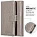 Custodia Compatibile Con Lg X Screen In Marrone Cappuccino - Coperchio Protettiva Con Chiusura Magnetica, Funzione Stand E Tasca Per Le Carte - Foto miniatura 5