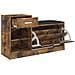 Panca Porta Scarpe Rovere Fumo 94,5x31x57cm Legno Multistrato - Foto miniatura 2