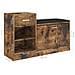 Panca Porta Scarpe Rovere Fumo 94,5x31x57cm Legno Multistrato - Foto miniatura 6