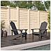 Sedie Da Giardino Adirondack 2 Pz In Hdpe Antracite - Foto miniatura 1